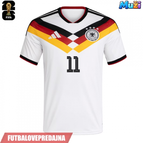 Lacne Muži Futbalové dres Nemecko Nick Woltemade #11 MS 2026 Krátky Rukáv - Domáci